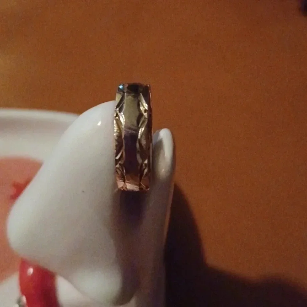 New yellow tone wedding band